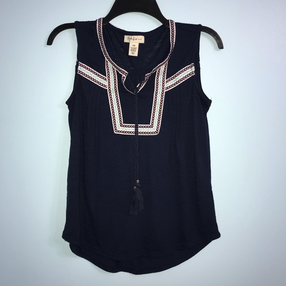 Fits like PS Navy Tank, Top Style & Co